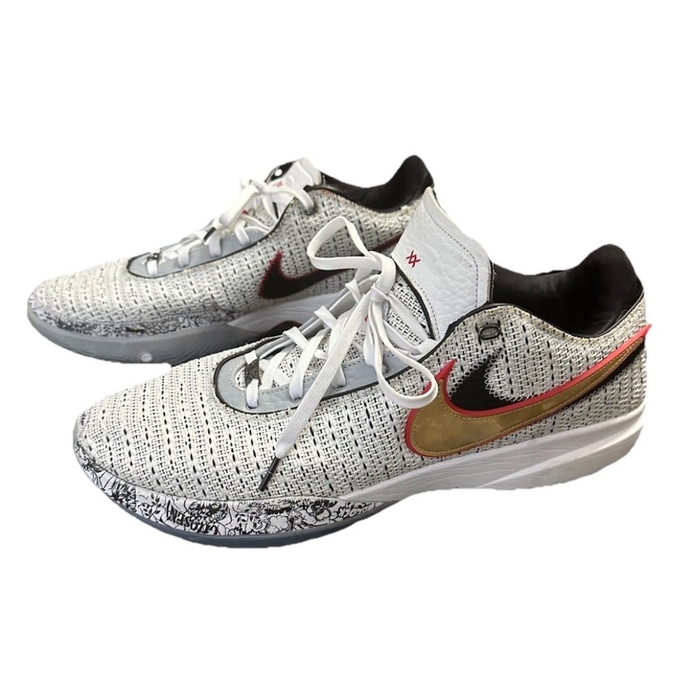 Nike Lebron XX 20 Debut Men's Basketball Shoes DJ5423-100 Size 16 White /Black